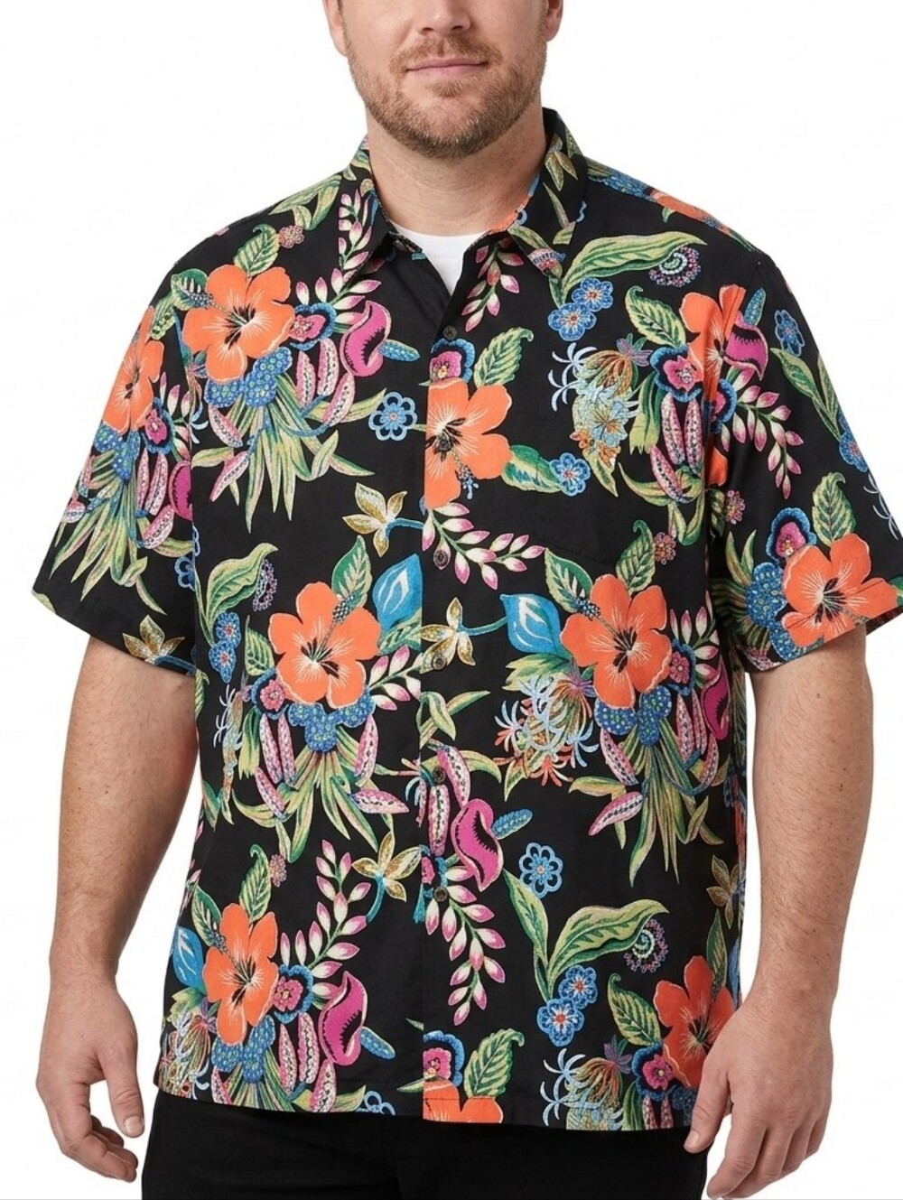 Vtg Reyn Spooner Shirt Mens XXL 2XL Hawaiian Aloha Rayon Hibiscus Floral